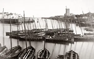 Boats at Les Sables-d Olonne, seaside, France, c. 1890