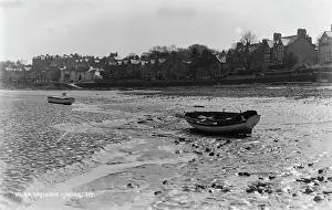 Shoreline Prints: Boats at Low Tide