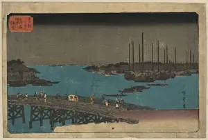 Boats moored near Eitai Bridge