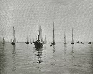 Boats on New York Bay, USA
