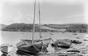 Mawes Prints: Boats at Polvarth Beach