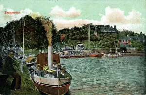 Boats on River, Shepperton, MiddleseX