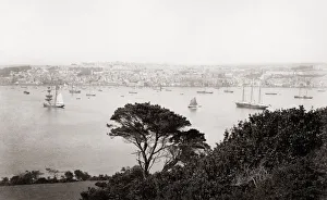 Falmouth Prints: Boats and ships, Falmouth Habour, Cornwall, c. 1880 s