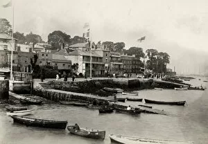 Boats and the shore, Cowes, Isle of Wight