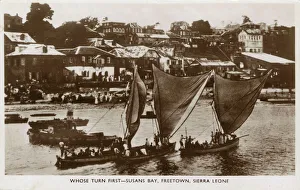 Images Dated 16th May 2017: Boats in Susans Bay, Freetown, Sierra Leone