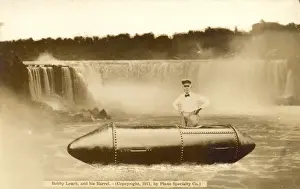 Bobby Prints: Bobby Leach, and his barrel