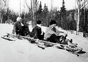 Bobsleigh, Montreal, Canada, early 1900s