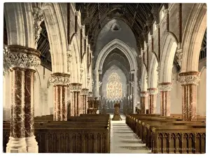 Rhyl Prints: Boddelwyddan Church (interior), Rhyl, Wales