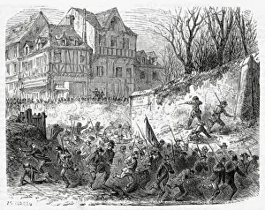 Affair Prints: A body of Belgian Republicans seek to overthrow the monarchy and establish a republic : the revolt is easily overthrown