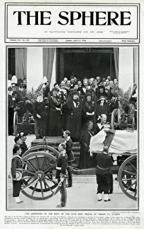 Images Dated 6th October 2016: Body of the late King George of Greece to Athens 1913