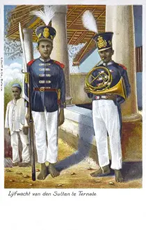 Singapore Prints: The bodyguard of the Sultan of Ternate in Singapore