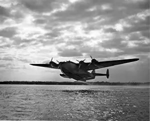 Clipper Prints: Boeing 314 Clipper of Pan American Airways takes-off