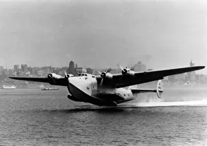314a Prints: Boeing 314A taking off - Pan Am