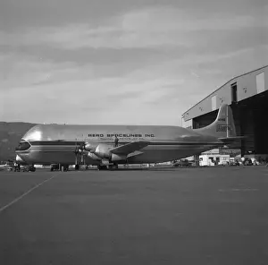 Commercial Prints: Boeing 377 MGT mini Guppy N111AS Aero Spacelines Santa Barba