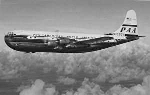 Stratocruiser Collection: Boeing 377 Stratocruiser - Pan Am flying