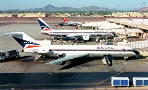 Vegas Collection: Boeing 727-232 N512DA (msn 21314, line Number 1358). of Delta Airlines at Las Vegas International