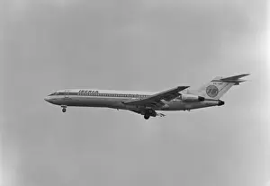1974 Prints: Boeing 727 EC-Central Business District Iberia Madrid