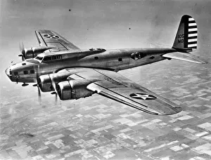Fortress Prints: Boeing B-17C Flying Fortress in flight