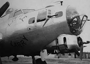 B17g Prints: Boeing B-17G close up of Little Larry nose