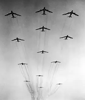 Boeing B-47 Stratojets in formation
