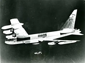Mcdonnell Prints: Boeing B-52D Stratofortress, 56-695, releases a McDonnel?