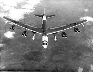 Hound Prints: Boeing B-52H Stratofortress carrying two North American ?
