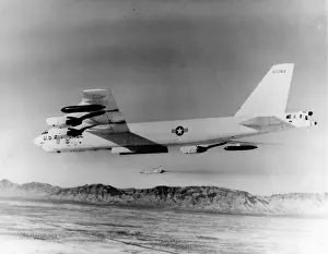 Launched Prints: A Boeing-developed air launched cruise missile is launched