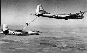 A Boeing KB-29P refuels a North American RB-45C Tornado