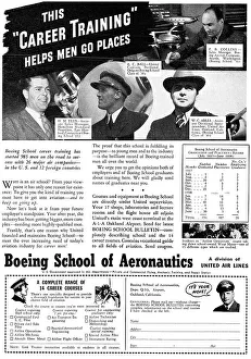 Colleges Prints: Boeing School Of Aeronautics, Oakland, California. 1938
