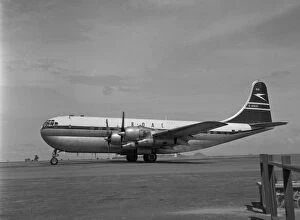 Stratocruiser Collection: Boeing Stratocruiser G-ANUC BOAC London Airport