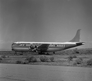 Stratocruiser Collection: Boeing Stratocruiser N74604 Mojave desert