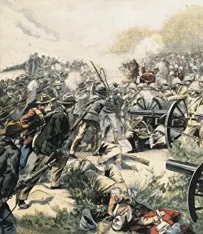 Boer Wars (1880-1902). English defeat in Bergkelaagte