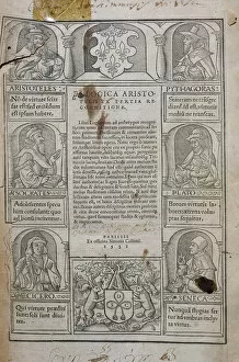 Compiler Gallery: Boethius (480-524). Logicorum Libri Aristotelis. Cover. Pa