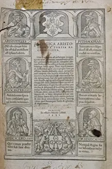 Eclectic Prints: Boethius (480-524). Logicorum Libri Aristotelis. Cover. Pa