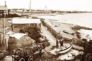 Bognor Prints: Bognor Regis Felpham Beach early 1900s