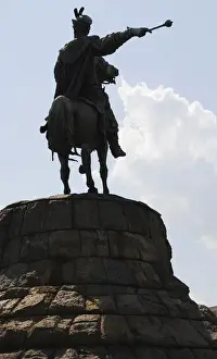 Headed Prints: Bohdan Khmelnytsky (1595-1657). Cossacks leader. Monument b