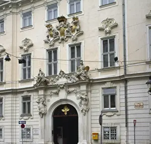 Fischer Prints: Bohemian Court Chancery. 18th century. Facade. Vienna
