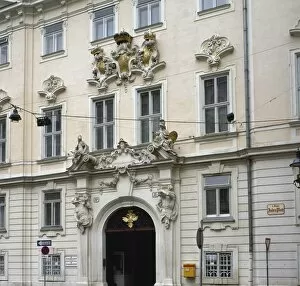 1751 Gallery: Bohemian Court Chancery. 18th century. Facade. Vienna
