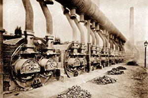 Workington Prints: Boilers, Workington steel works