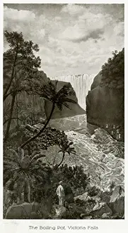 Waterfall Prints: Boiling pot at Victoria Falls, Zambezi River