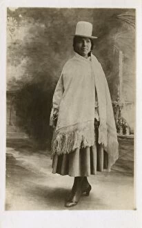 Amerindian Collection: Bolivian Woman in Traditional Costume
