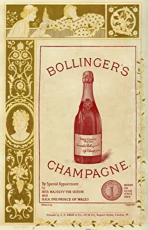 Resorts Collection: Bollinger Champagne Advertisement 1900 London