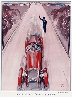 Fast Gallery: The Bolt from the Blue, speeding 1920s couple
