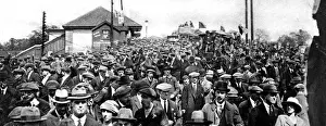 Bolton Wanderers and West Ham Supporters before the F. A. Cup