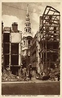 Bomb damage in London - Fore Street