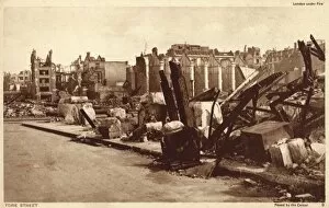 Bomb damage in London - Fore Street