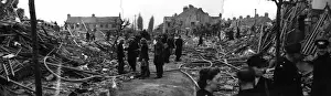 Operation Prints: Bomb damage, Marlow Road, East Ham, WW2