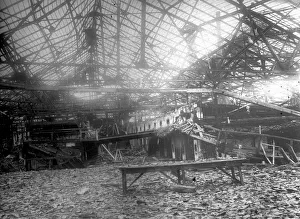 Bomb damage at Quiverain Railway Station