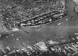 Guangzhou Prints: Bomb damage in Shameen and Canton, China, 1938