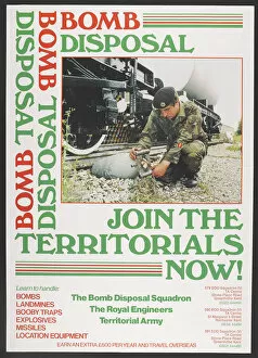 Images Dated 16th September 2014: Bomb Disposal - Join the Territorials now